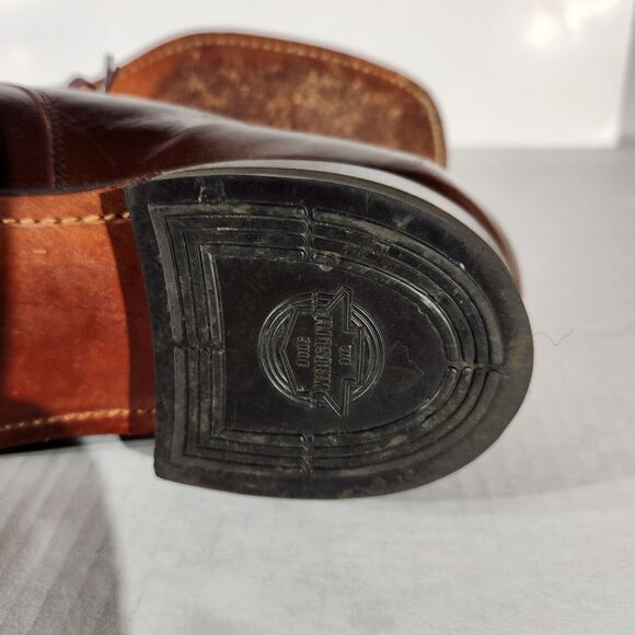 Florsheim Dress Shoes Mens Sz 10.5 C Vtg Derby Brown Lace Up Shoe Trees 625014 - Picture 13 of 13